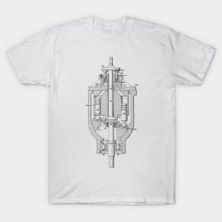 Axial Pistol Unit Vintage Patent Drawing T-Shirt